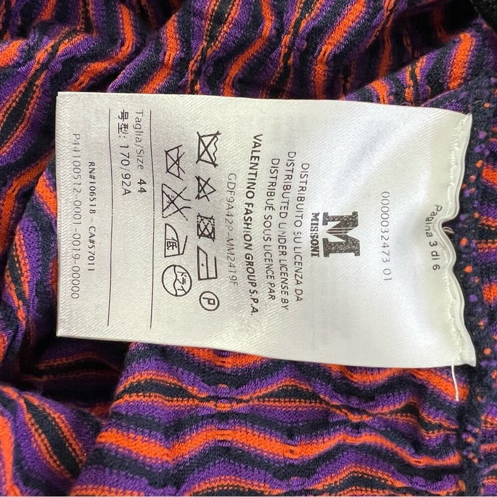 M by Missoni Classic Geometric Print Bodycon Shift Dress Size 44 or US Large - Picture 9 of 11